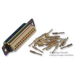 ITT CANNON D Sub Connectors CONNECTOR, D SUB, PLUG, 25 POSITION, DBMA25P-15