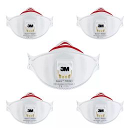 3M Valved Disposable Respirator FFP3 Filter Class White, 9332+ FFP3 (Pack of 5)-18