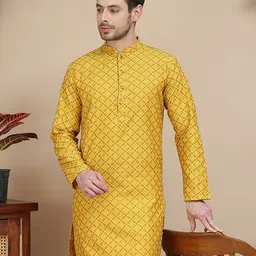 Jompers Men Jacquard Kurta-picture-21