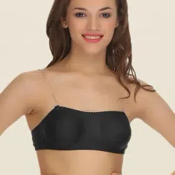 Clovia Black Solid Bandeau Bra-picture-19