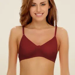 Clovia Maroon Solid Seamless Bra-26