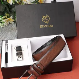 ZEVORA Men Leather Accessory Gift Set-37