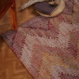 Fabindia Hemal Pink Jute 1700 GSM Dhurrie-23