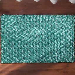 Homzz Green Hand Woven Reversible Polypropylene Floor Doormat-picture-15