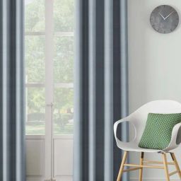 DDECOR Live Beautiful Blue Polyester 9 ft Long Door Curtain-16