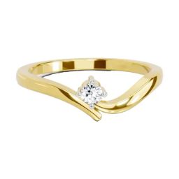 Sparkles Lab Grown Diamond 14k (585) Yellow Gold Ring for Women-image-74