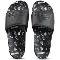 Adidas Men's ADILETTE COMFORT Black Slides-image-22