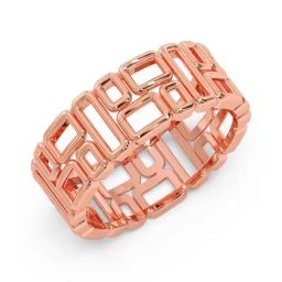 Candere by Kalyan Jewellers 18K Rose Gold BIS Hallmark Ring for Men-image-23