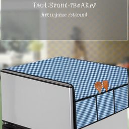 The Furnishing Tree Blue Printed Refrigerator Cover-image-70