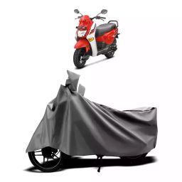 Auto Pearl Two Wheeler Cover with Bag for Honda Cliq BS6, Silver-image-44