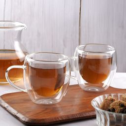Aura Transparent Solid Glass Glossy Mugs Set of Cups and Mugs-13