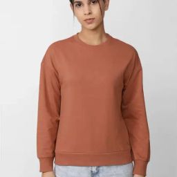 Van Heusen Orange Cotton Sweatshirt-image-44