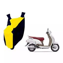 Auto Pearl Waterproof Two Wheeler Cover For Suzuki Access 125 (Yellow & Blue)-image-94