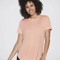 Skechers Peach Regular Fit Sports T-Shirt-image-5