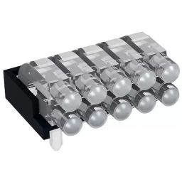 MENTOR PCB Mounted 10-Way Right Angle LED Light Pipe Bi-Level-Row Clear Dome Lens, 1296.2052-image-90
