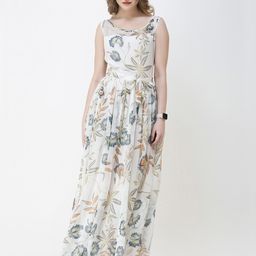 BAESD Floral Print Chiffon Maxi Dress-image-85