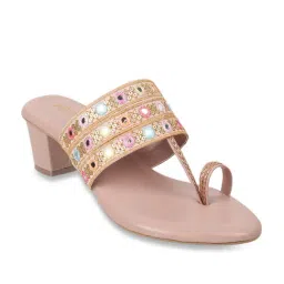 Metro Women's Pink Toe Ring Sandals-image-72