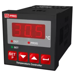 RS PRO Panel Mount On/Off Temperature Controller 48x48 mm 1 Input 1 Output Relay, 2228140-44