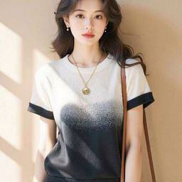 DressBerry Tie and Dye Round Neck Regular Sleeves Cotton T-shirt-image-35