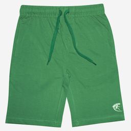 Kiddopanti Solid Knee Length Basic Shorts - Military Green-image-98