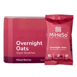 Miheso Overnight Oats Mixed Berries Pack of 7 Super Breakfast - 420 gm-93