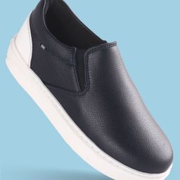 Pine Kids Solid Colour Slip On Casual Shoes - Blue-image-63