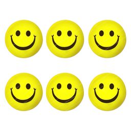 FunBlast Cute Face Smiley Soft Balls - Pack of 6 Pcs-24