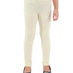 Kids Cave Cotton Jersey Solid Leggings - Beige-picture-44