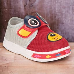 Lil Lollipop Animal Applique Musical Booties - Red-image-93