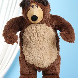 Masha And The Bear Plush Bear Soft Toy Brown - Height 40 cm-18