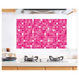JAAMSO ROYALS Pink Tiles Wallpaper -Peel & Stick Wallpaper (60 cmx 1000 cm)-image-3