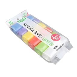 COZY VIBES 6 ROLL Disposable Colorful Trash Can Liners Roll Recycled Materials Household Products T Shirt Garbage Disposable Bags - PACK OF 1 - COLOR MAY VARY-picture-14