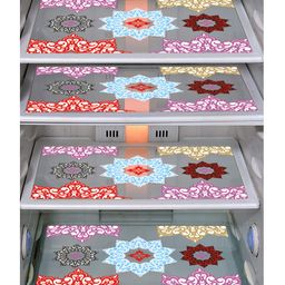 Dakshya Industries Fridge Top Cover and Fridge Mat Combo Set of 5 image 2