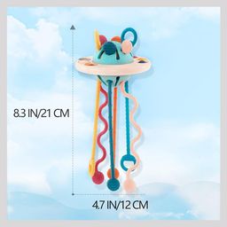 Kipa Little Explorer's UFO Silicone Teether - Multicolor image 3
