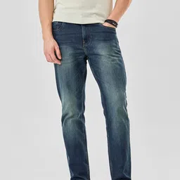 Snitch Men Dark Blue Mid-Rise Relaxed Fit Jeans-picture-15