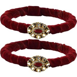 Vidhya Kangan Maroon Brass Bangles-image-33