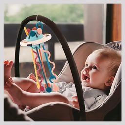 Kipa Little Explorer's UFO Silicone Teether - Multicolor image 4
