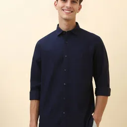 Allen Solly Men Slim Fit Solid Spread Collar Cotton Casual Shirt-picture-48