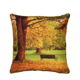 SWAYAM Multicoloured Set of 2 Printed 16" x 16" Square Cushion Covers image 2