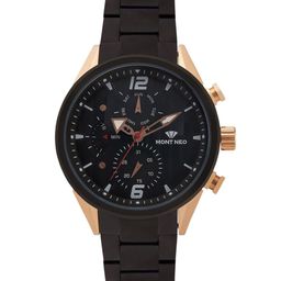 MONT NEO Men Skeleton Dial & Bracelet Style Straps Analogue Watch 7012C-M3404-image-71
