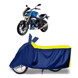 Auto Pearl Two Wheeler Cover for Mahindra MOJO XT 300 - Yellow, Blue-image-36