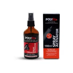 POLYFIX 250 g Glue & 100 ml Spray Accelerator Spray & HV Glue Liquid, PF00028 (Set of 2) image 2