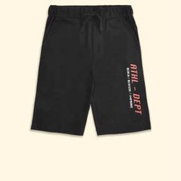 Pantaloons Junior Black Cotton Printed Shorts-picture-2