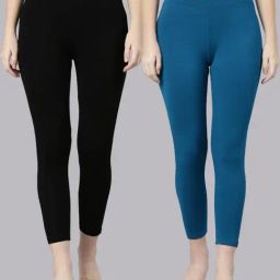 TWIN BIRDS Women Pack Of 2 High Ankle Leggings-image-65