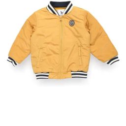 U.S. Polo Assn. Kids Yellow Solid Full Sleeves Bomber Jacket-picture-1