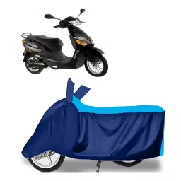 Auto Pearl Two Wheeler Cover for Hero Electric Electric Optima Plus - Cyan, Blue-image-80