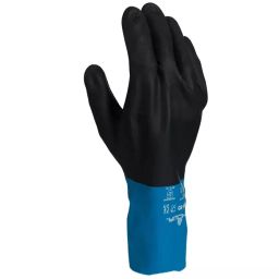 Showa Black Cotton Chemical Resistant Waterproof Work Gloves Size 10 Latex Neoprene Coating, BSTCHMS4-image-35
