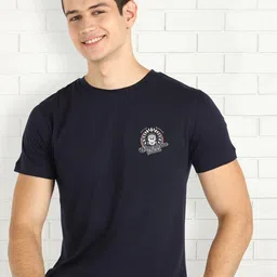 Moda Rapido Men Graphic Printed Round Neck Cotton Slim Fit T-shirt-picture-46
