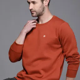 WROGN Men Rust Red Sweatshirt-12