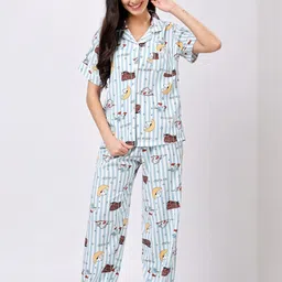 Stem Rope Women Printed Night suit-image-23